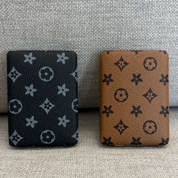 Luxury Black and Brown Monogram Flap mirror buyers choice black or brown - Picture 1 of 5